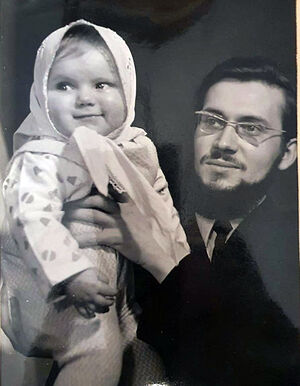 Протоиерей Леонид Ролдугин с дочерью Марией