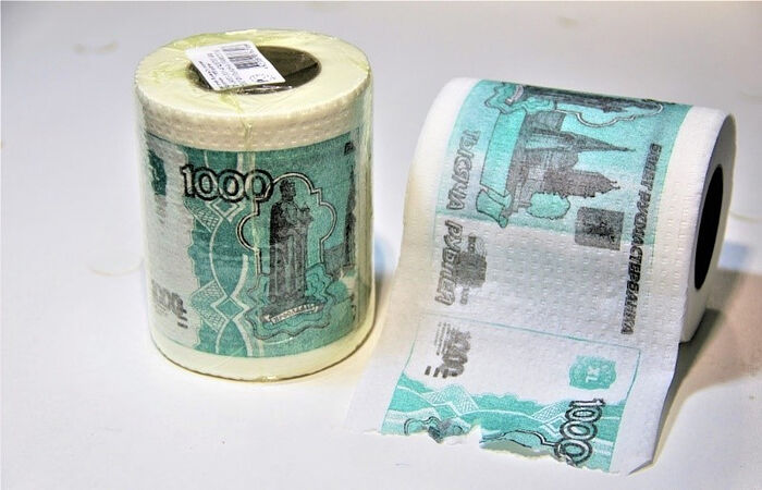 Туалетная бумага «1000 руб.» Фото: сайт «Филькина грамота»