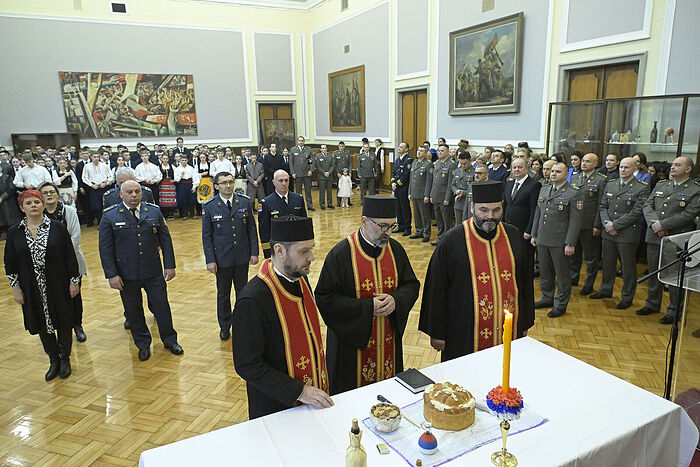 Сербские военные училища отметили день свт. Саввы