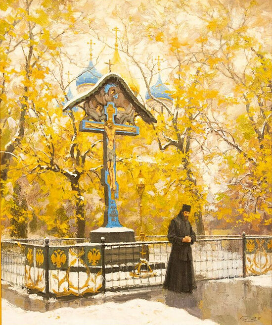 Новоспасский монастырь. Первый снег. Н. Бурдыкин