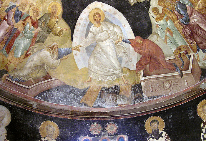 В монастыре Хора находится знаменитейшая фреска «Воскресение». Фото: Wikipedia
