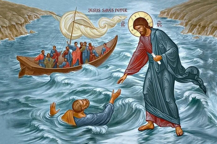 Спасение утопающего апостола Петра