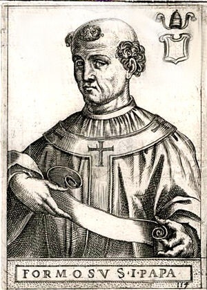 Папа Формоз. Миниатюра XVI века. Иллюстрация: wikipedia.org