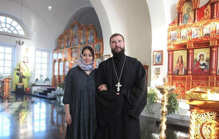 Иерей Владислав Терентьев с женой