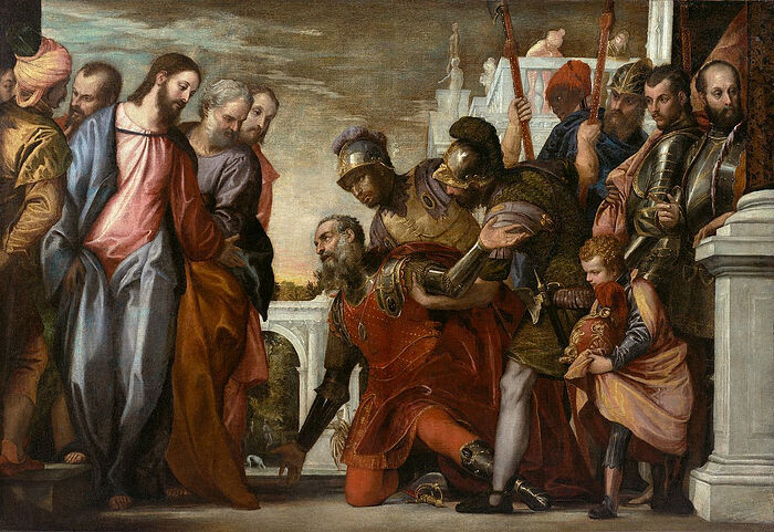 Healing the Centurion’s servant by Paolo Veronese, 16th century. Photo: dustoffthebible.com