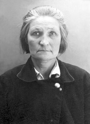 Inmate Natalia Ulyanova. Moscow, NKVD prison, 1938